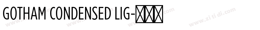 GOTHAM CONDENSED LIG字体转换